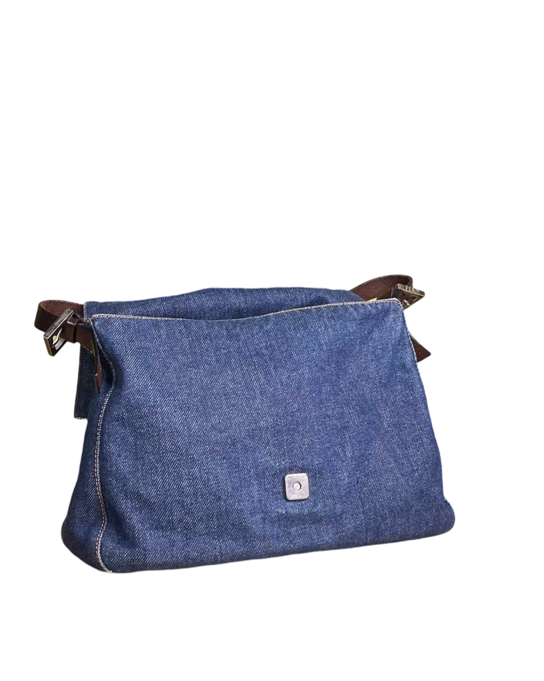 Fendi Denim Mama Bagette Shoulder Bag