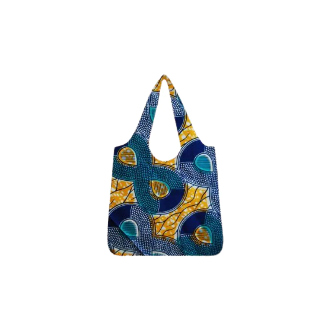 Handmade African Print Ankara Tote Bag | Water-proof Ankara Shopping Bag