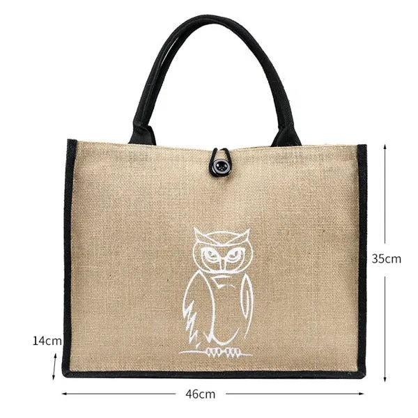 High Quality Women Linen Luxury Tote Large Capacity Female Casual Shoulder Bag Lady Daily Handbag Fresh Beach Shopping Bag