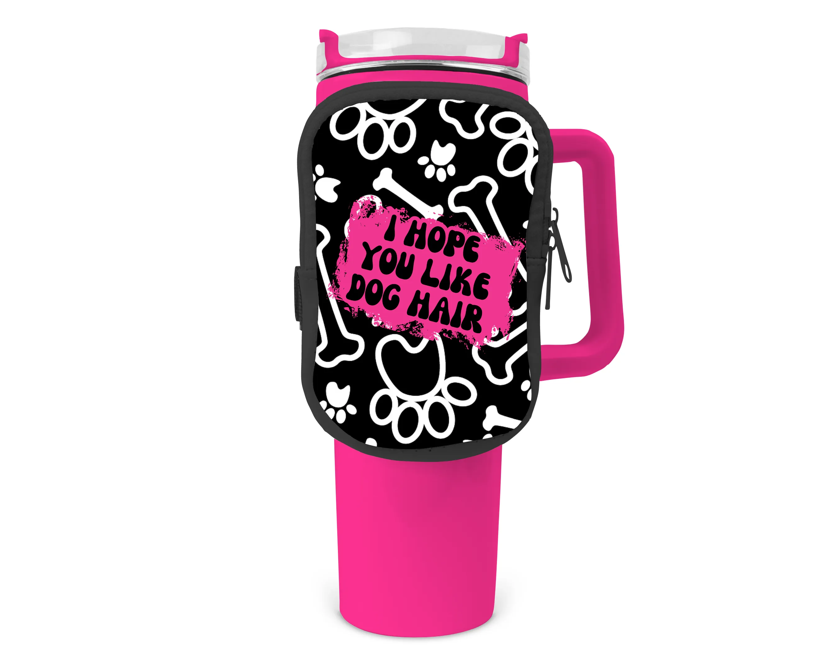 I Hope You Like Dog Hair Zippered Pouch/Bag For 40oz Tumbler