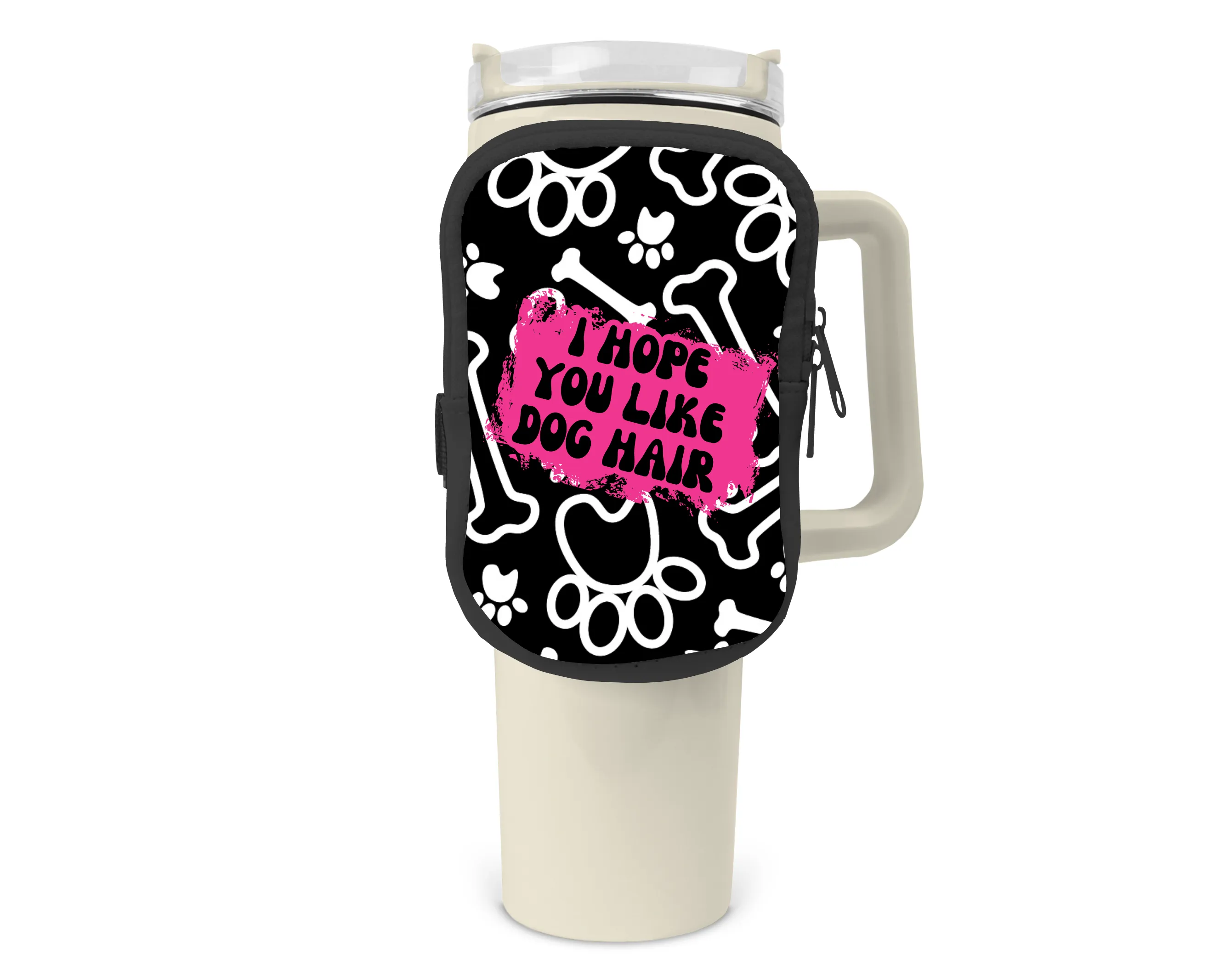 I Hope You Like Dog Hair Zippered Pouch/Bag For 40oz Tumbler