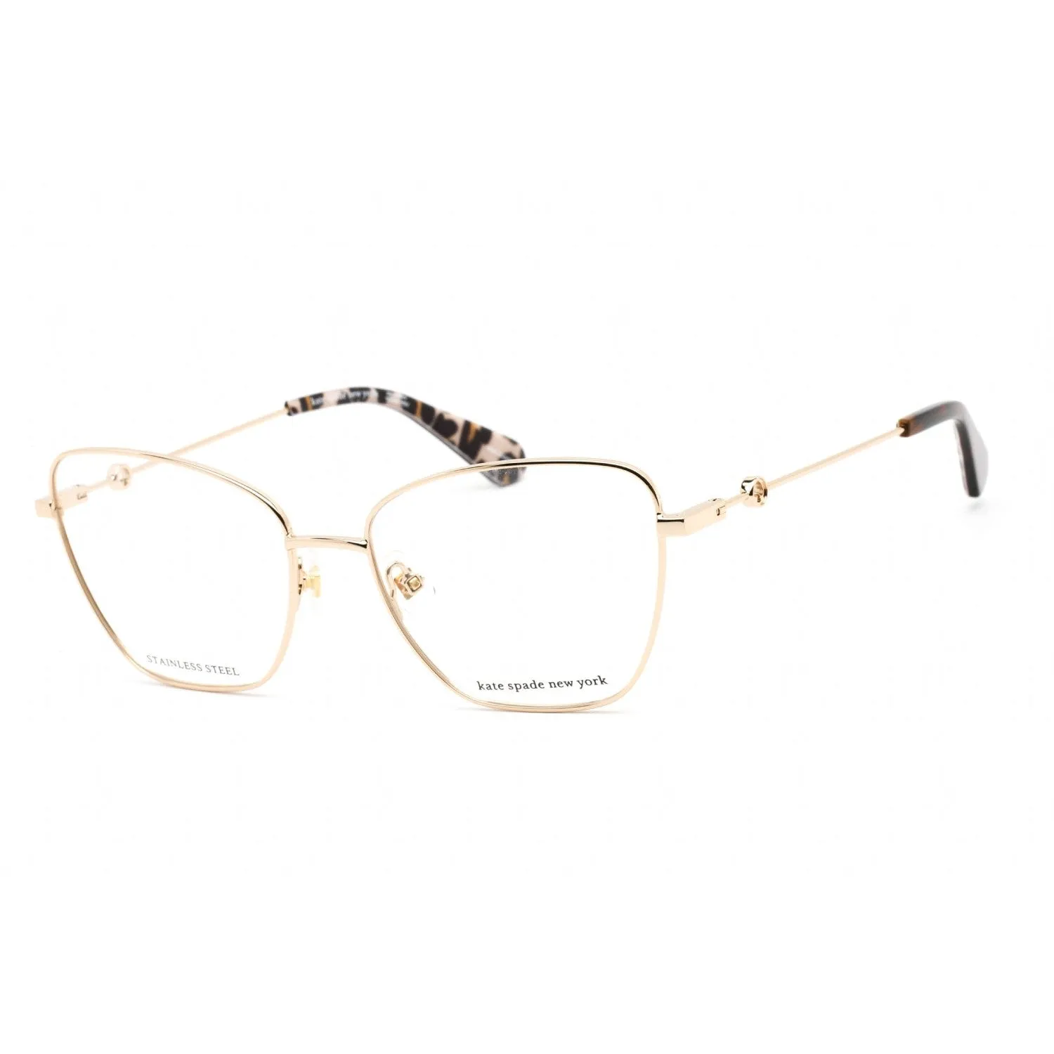 Kate Spade JOURNEE Eyeglasses Gold / Clear demo lens