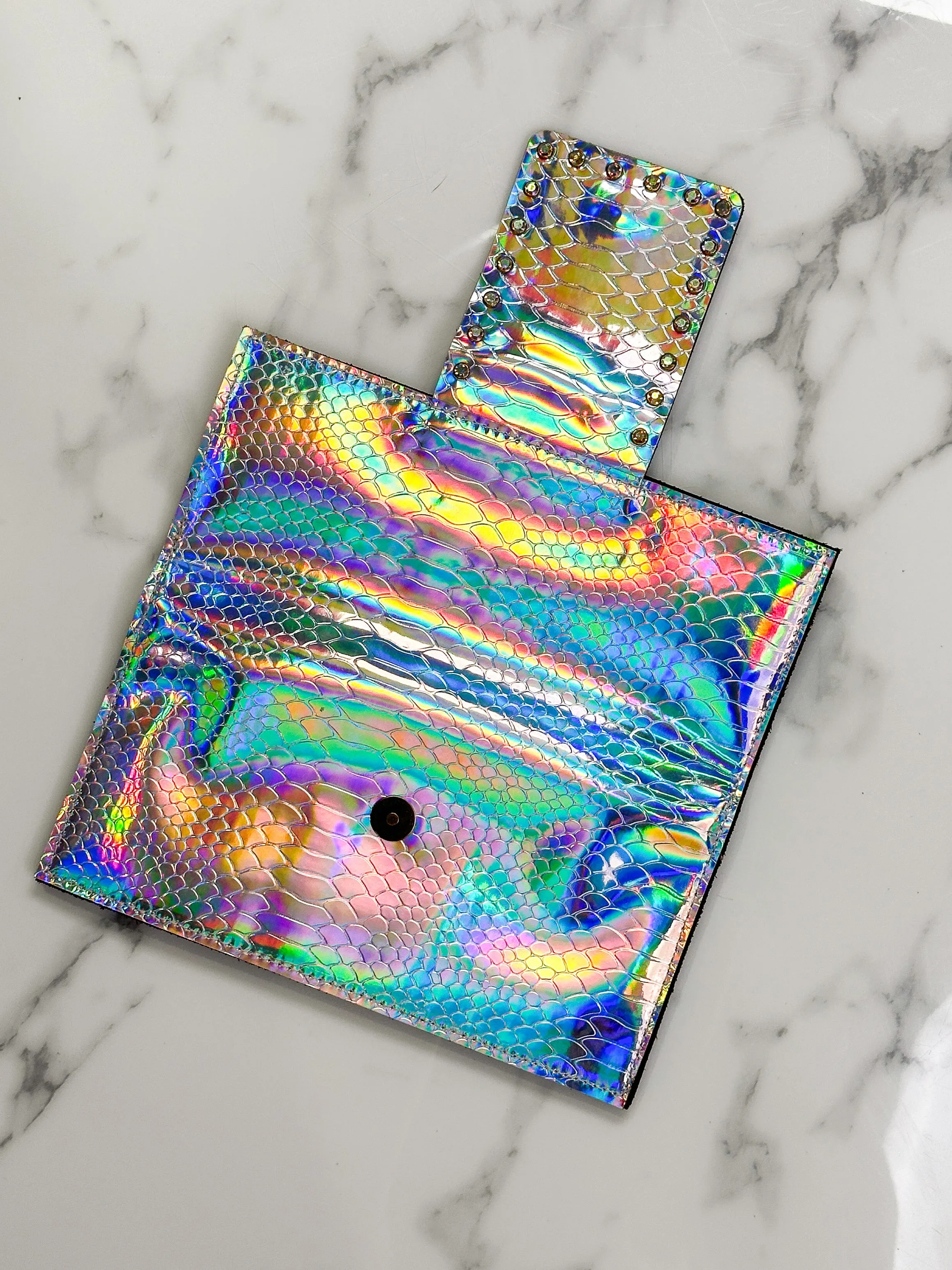 Keep it Gypsy - Silver Holographic Clutch Wallet