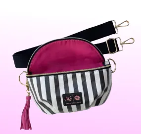 Makeup Junkie Bags - Glam Stripe Sidekick [Pre-Order]