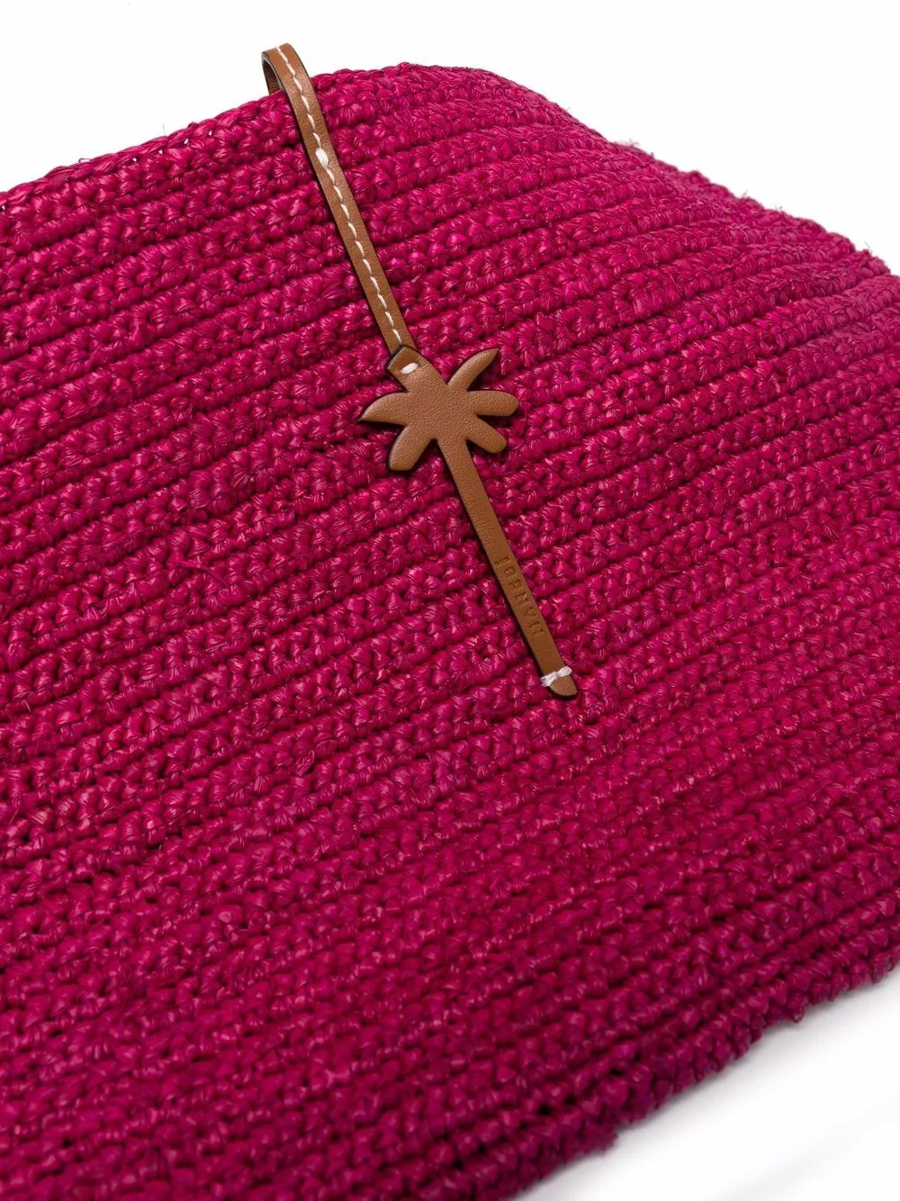 Manebi Raffia Clutch - (green, fuchsia or natural)