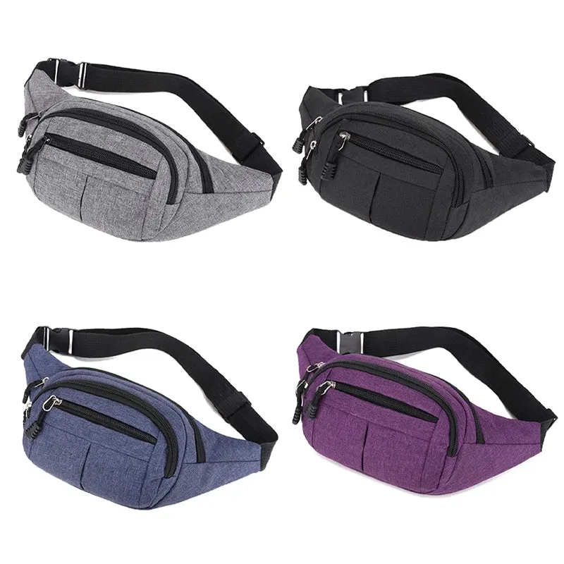 Men's Waist Pack Nylon Sport Fanny Bags Boy Drop Leg Bags Hip Bum Belt Bag Travel Riding Motorcycle Crossbody Purse Pouch