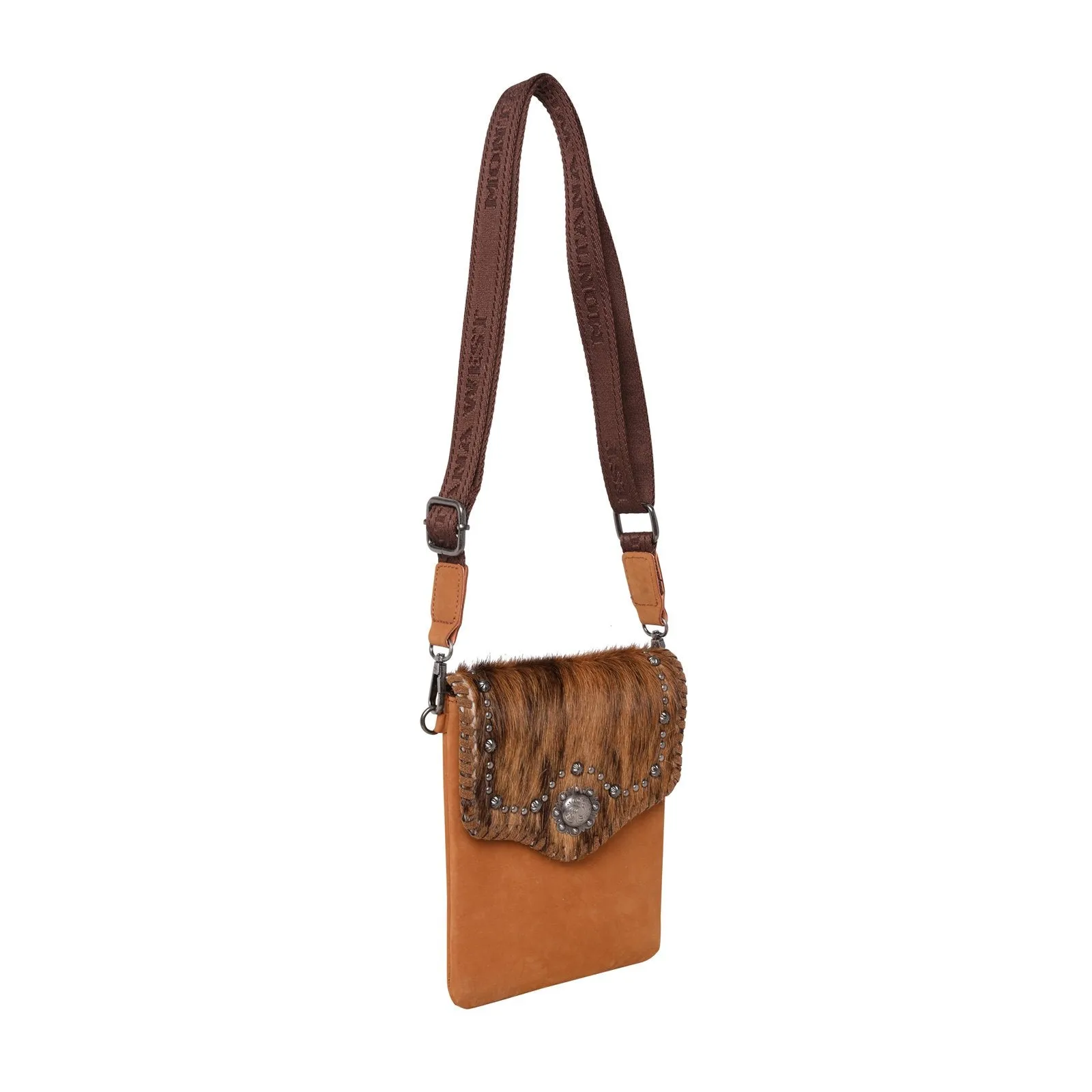 Montana West Hair-On Cowhide Leather Crossbody