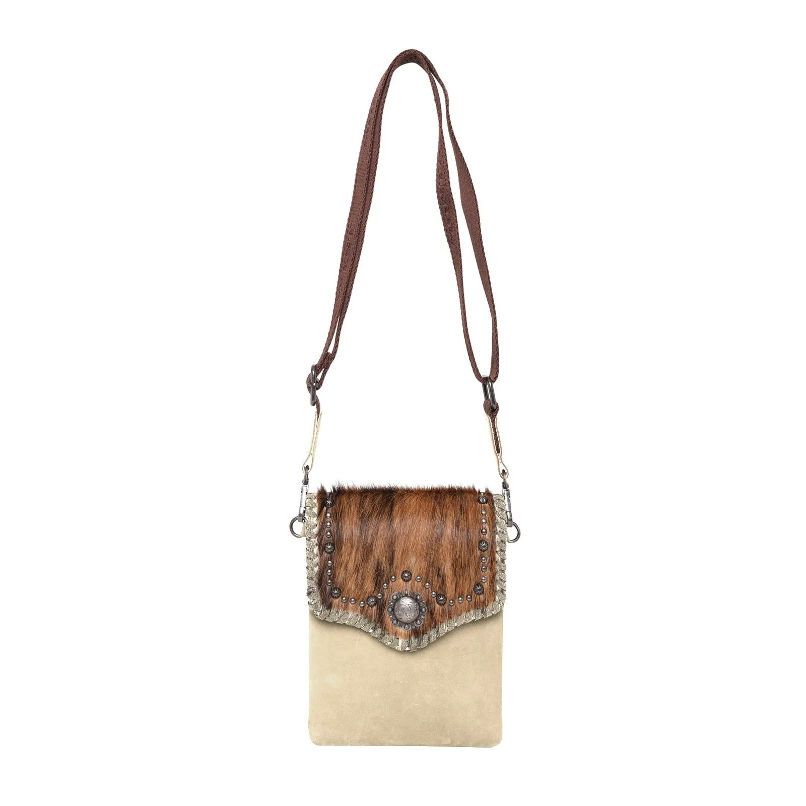 Montana West Hair-On Cowhide Leather Crossbody