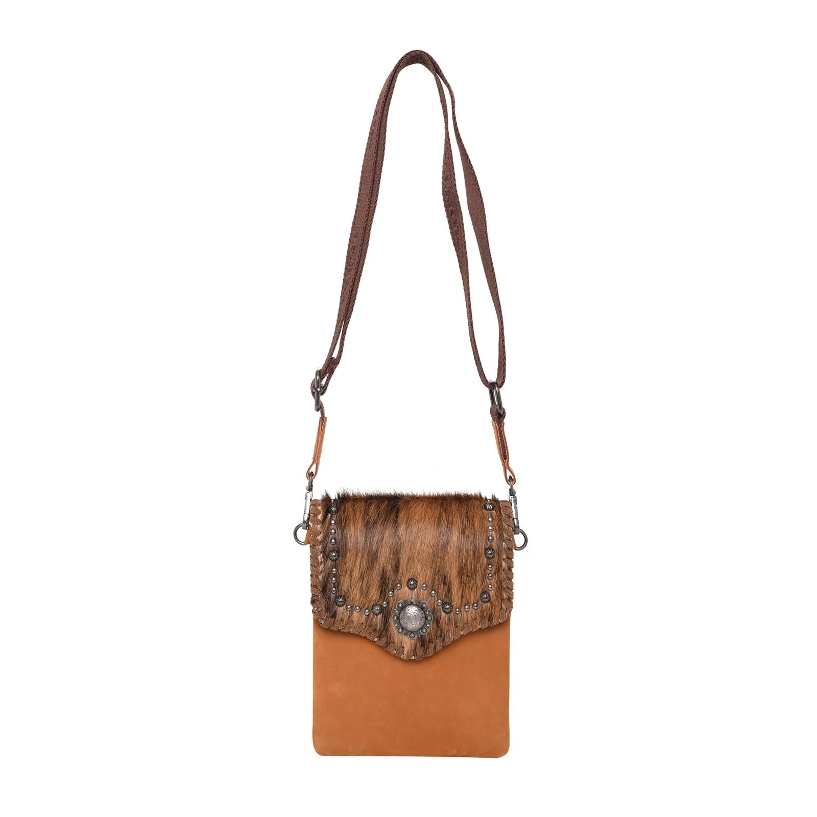 Montana West Hair-On Cowhide Leather Crossbody