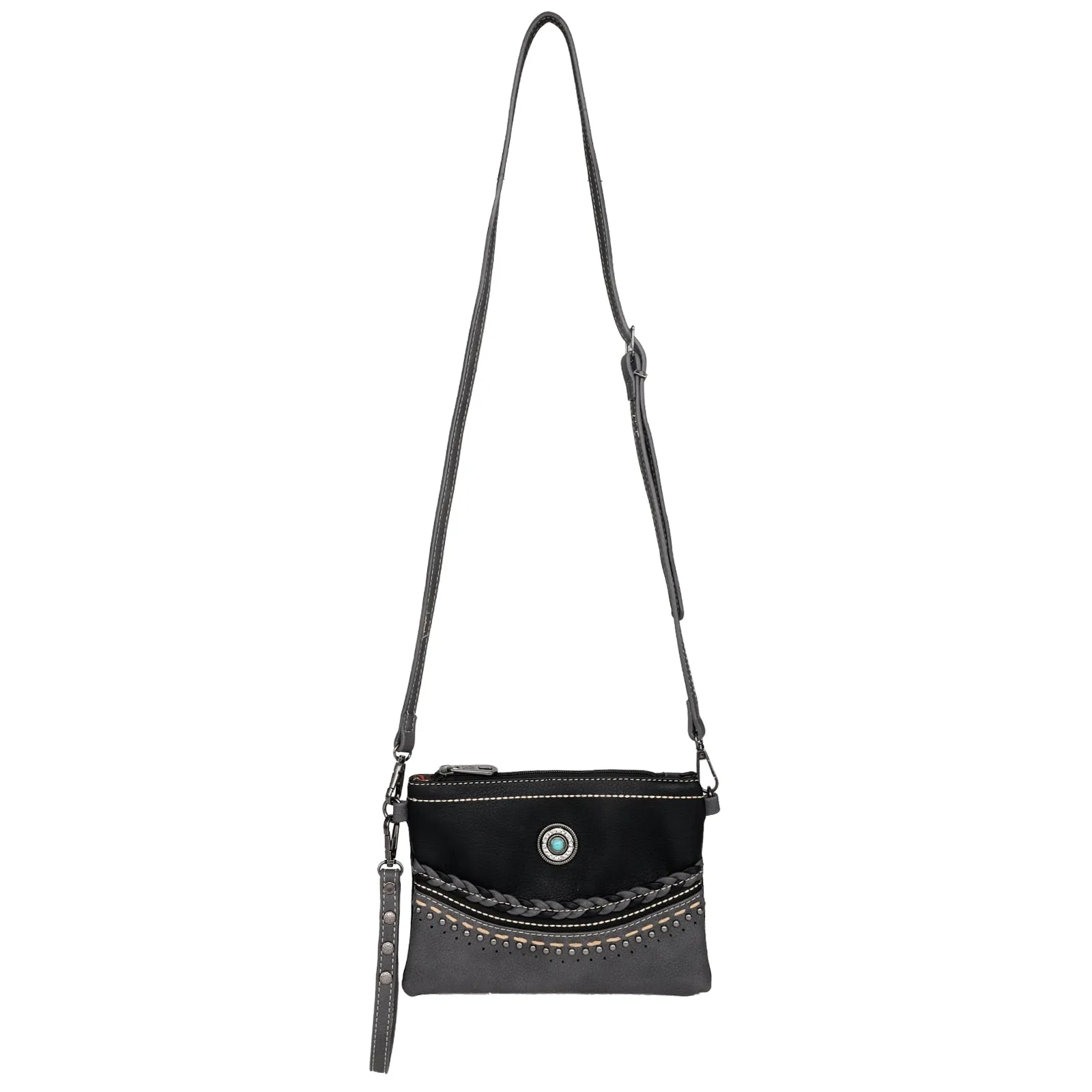 MW1107-181 Montana West Concho Collection Clutch/Crossbody