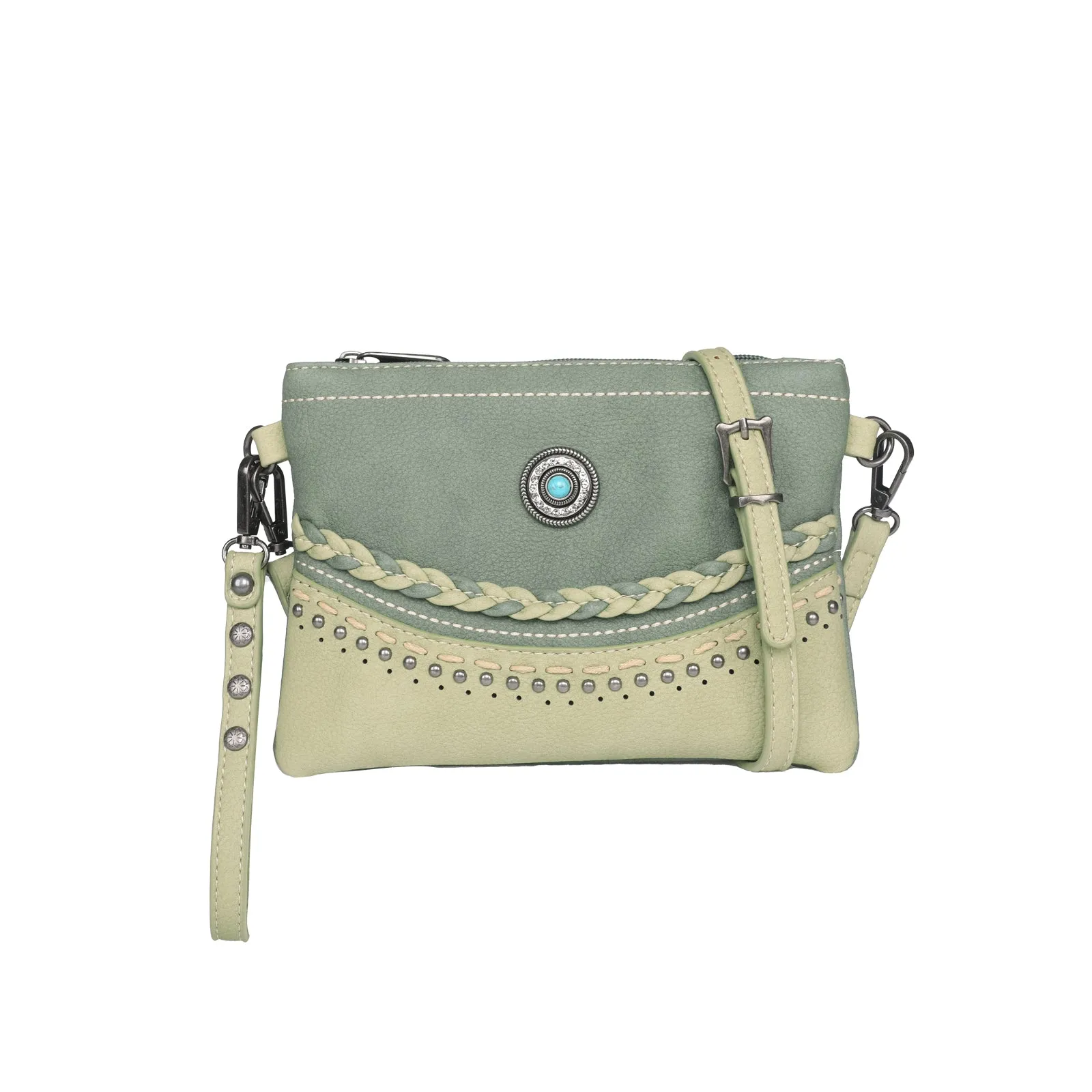 MW1107-181 Montana West Concho Collection Clutch/Crossbody