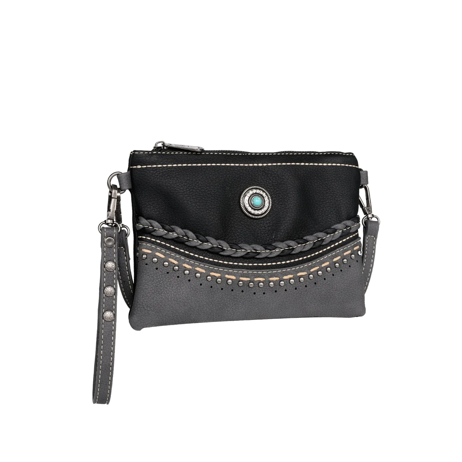 MW1107-181 Montana West Concho Collection Clutch/Crossbody