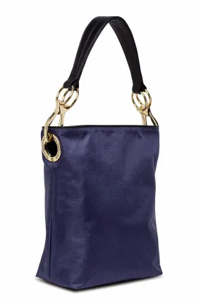 Nylon Bucket Bag Eggplant