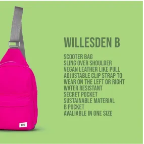 Ori water resistant Willesden B adjustable Sling backpack or cross front belt Bag - 5 Colors!