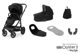 Oyster 3 Special Edition Pushchair and Carrycot Bundle - Onyx