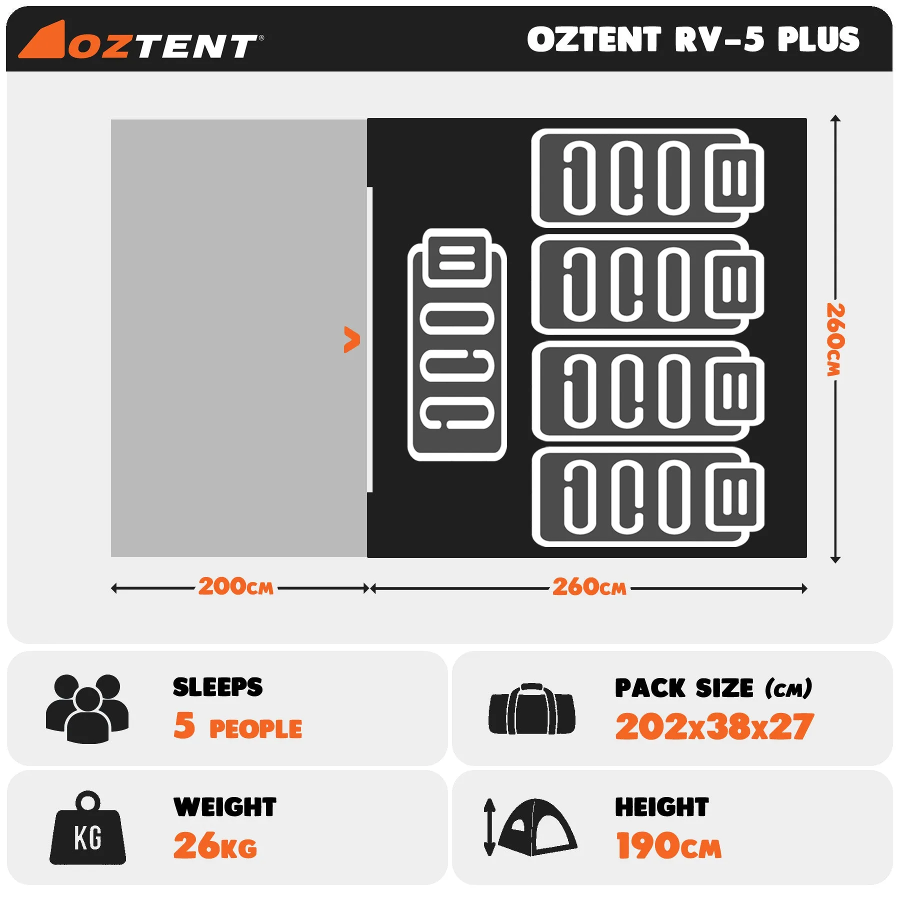 Oztent RV-5 PLUS