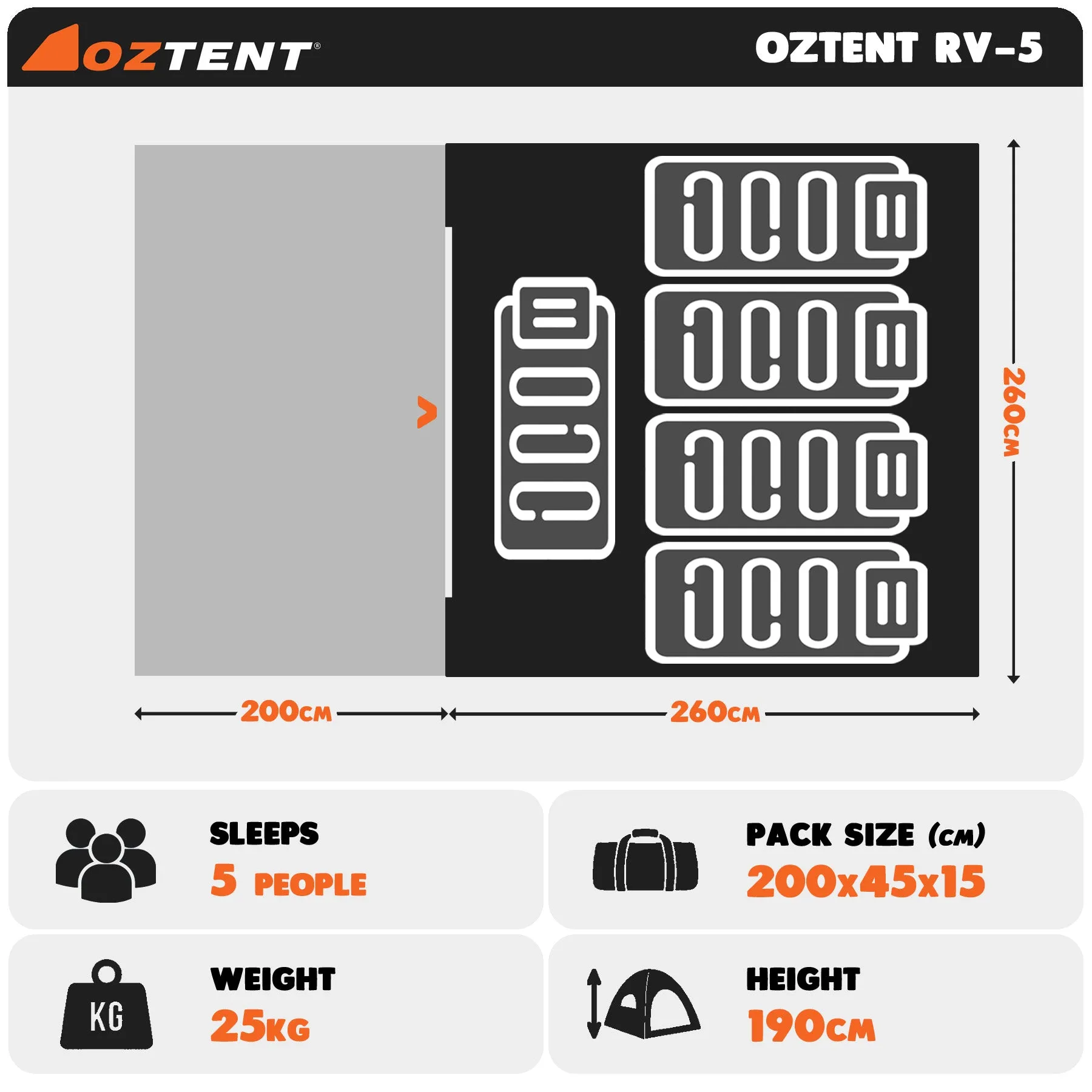 Oztent RV-5 Touring Tent