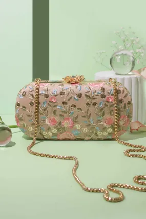 Peony Capsule Clutch