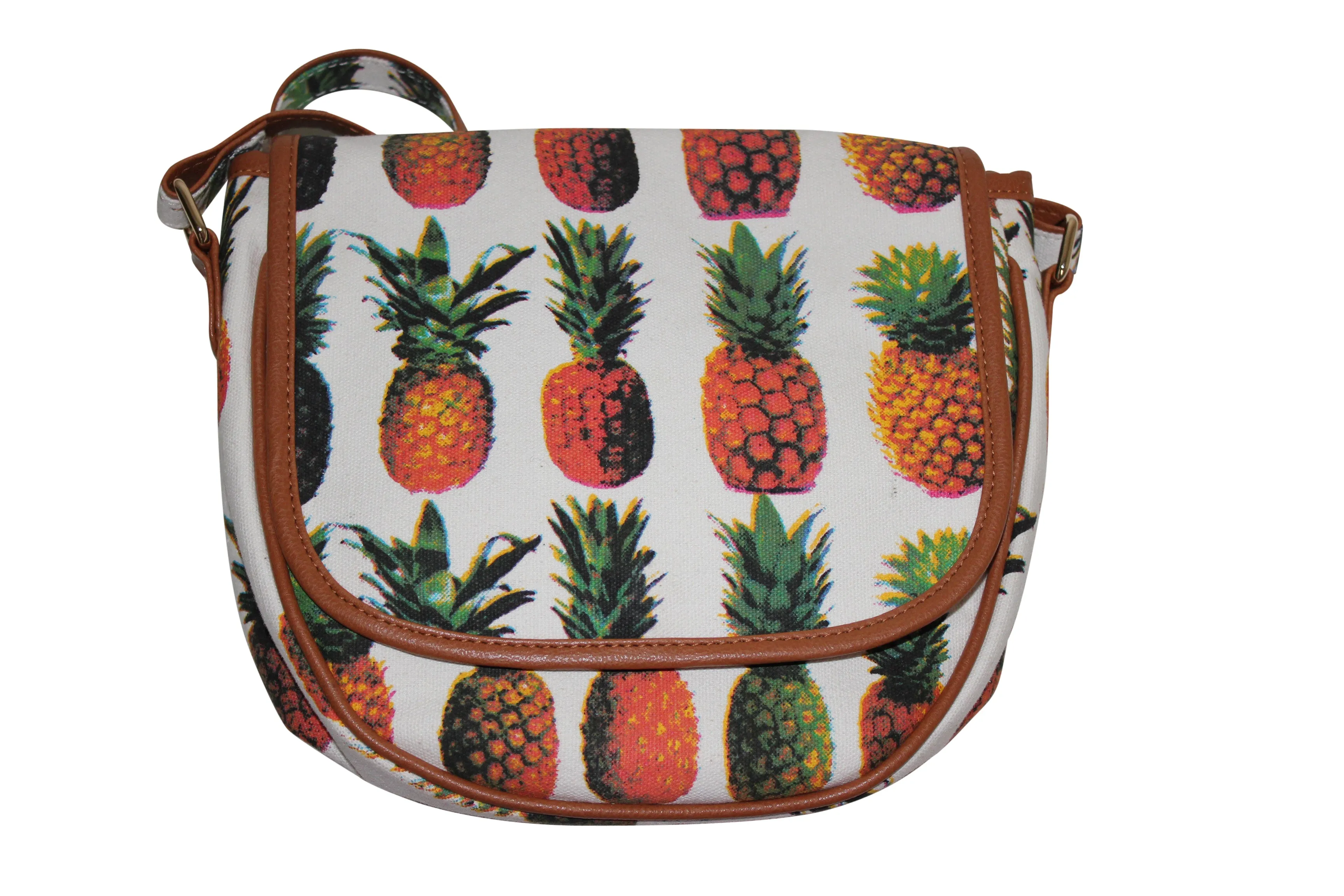 Pineapple Canvas Crossbody Bag