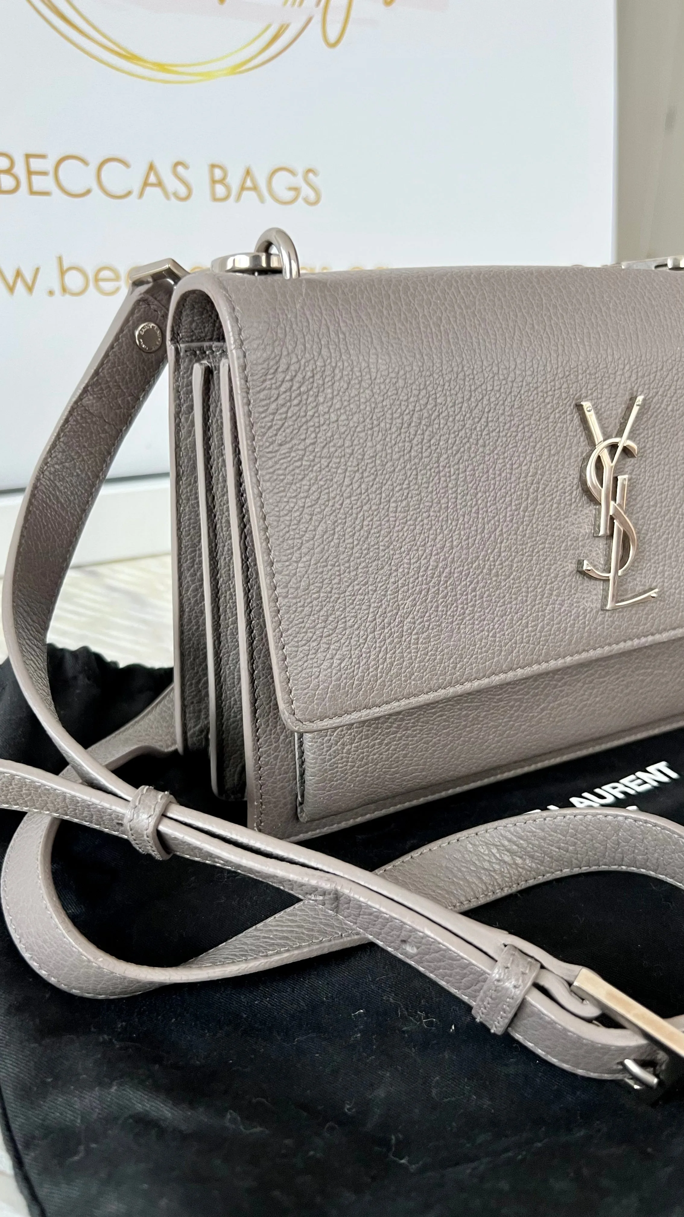 Saint Laurent Sunset Leather Crossbody Bag