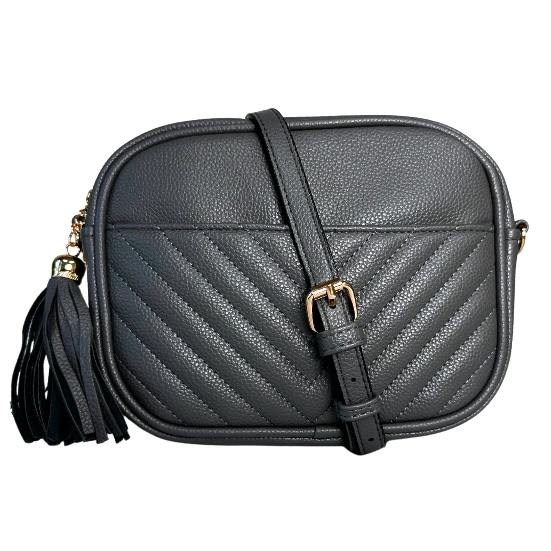 SALE! Dark Gray Chic Faux Leather NGIL Crossbody Bag