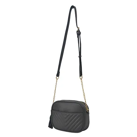 SALE! Dark Gray Chic Faux Leather NGIL Crossbody Bag