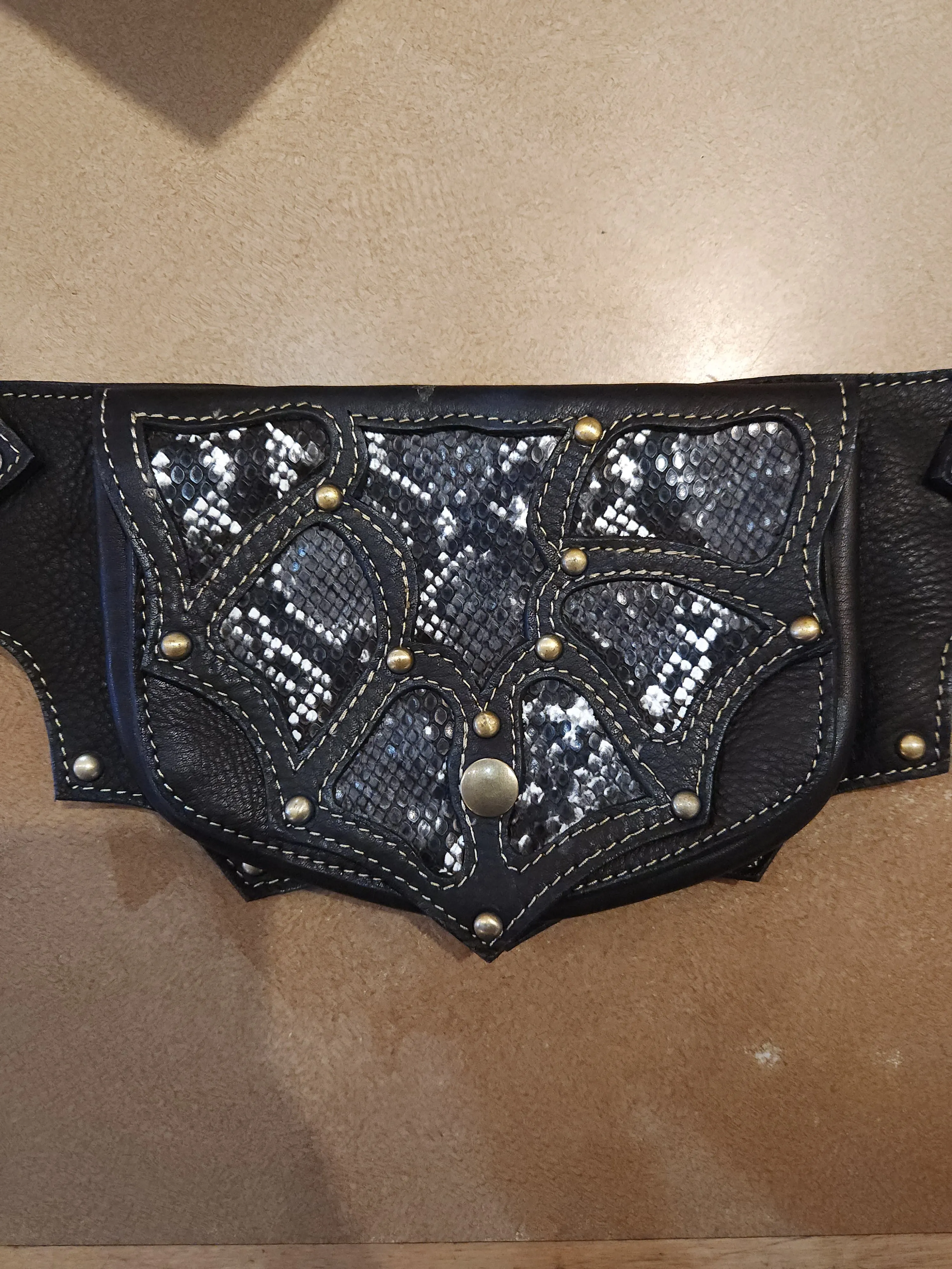 Snakeskin Pocket Belt