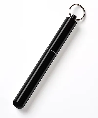 Sport Black Telescopic Reusable Straw