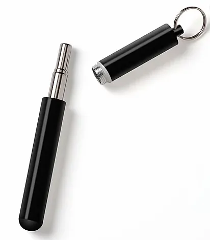 Sport Black Telescopic Reusable Straw