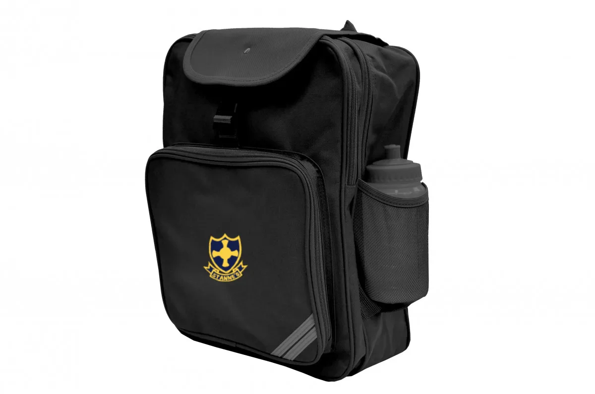 St Anne's R.C. Primary School Black Backpack