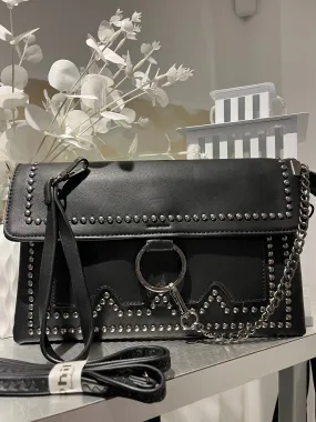 Studded Clutch chain bag