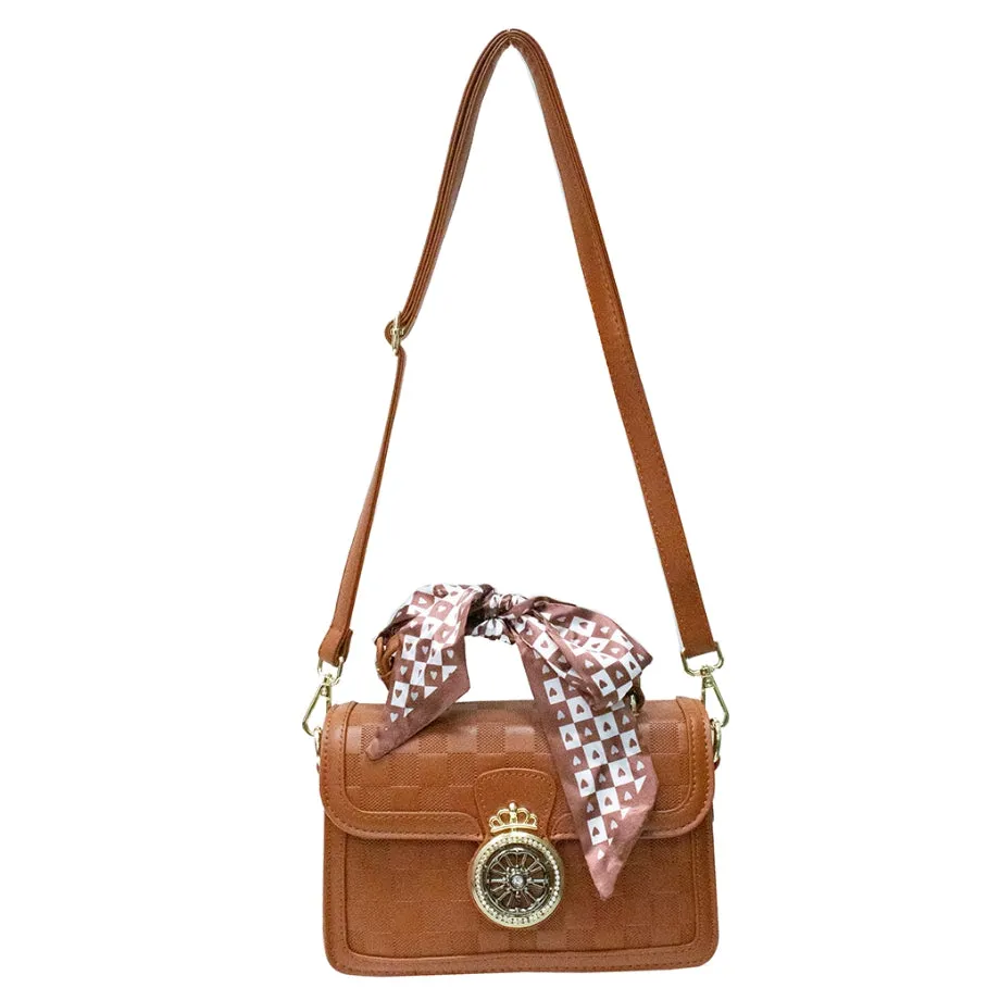 Wheel of Fouture crossbody bag - brown