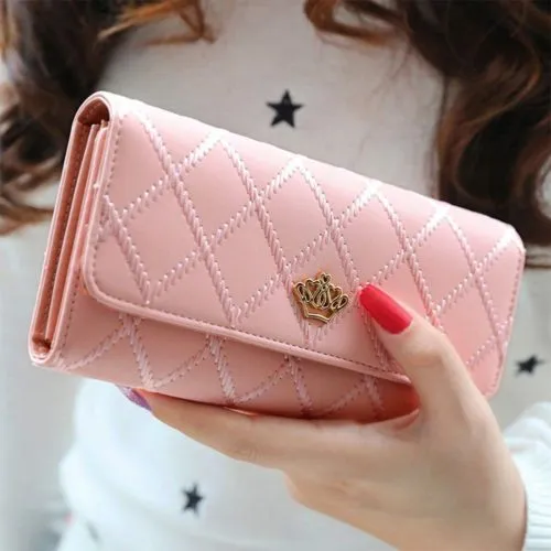 Women Lady Clutch Leather Wallet Long Card Holder Phone Bag Case Purse Handbag  Multi-Function Coin Purses Smart Bag