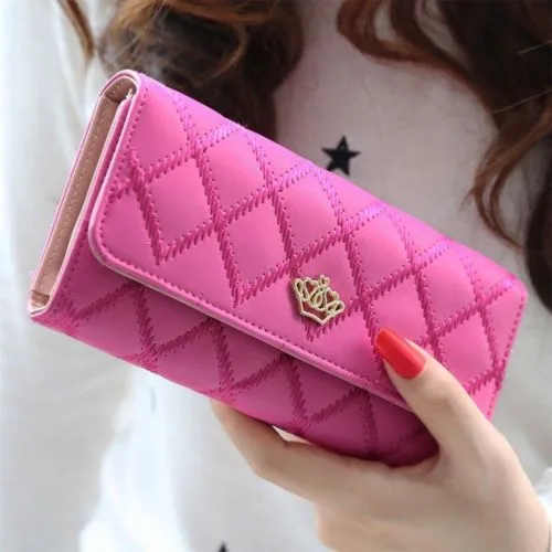 Women Lady Clutch Leather Wallet Long Card Holder Phone Bag Case Purse Handbag  Multi-Function Coin Purses Smart Bag